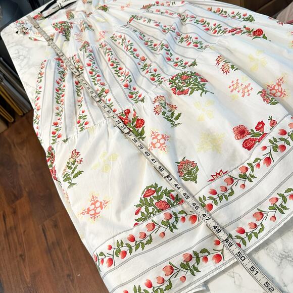 Celina Moon X Anthro Women’s Size XS Boho Floral Ruffle Cotton Maxi Dress NEW - Picture 13 of 15